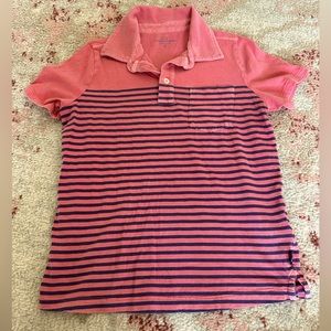 Boys Red and Blue Vineyard Vines Polo, Size S/7-8
